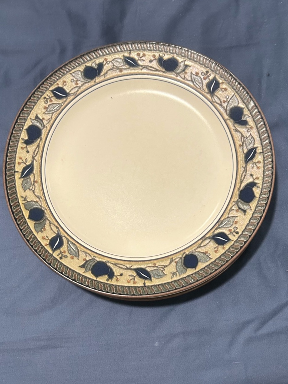 Mikasa "Arabella" 11 1/8 Inch Dinner Plate - Near Mint Condition  LOT OF 5